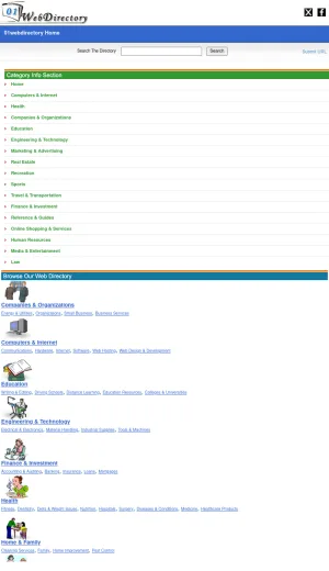 01 Web Directory: Categorized Internet Listings screenshot
