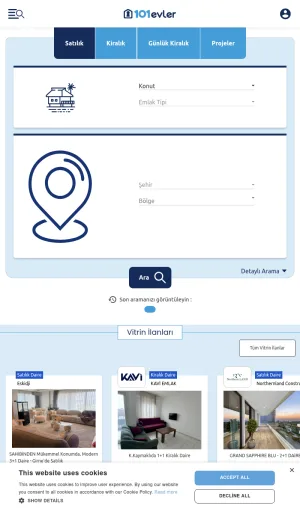 101 Evler Cyprus Property Listings screenshot