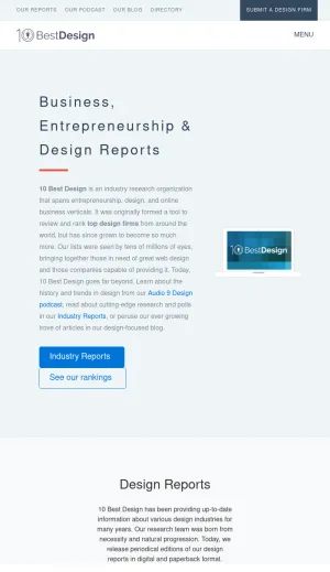 10 Best Design Rankings and Web Design Agency Reviews screenshot