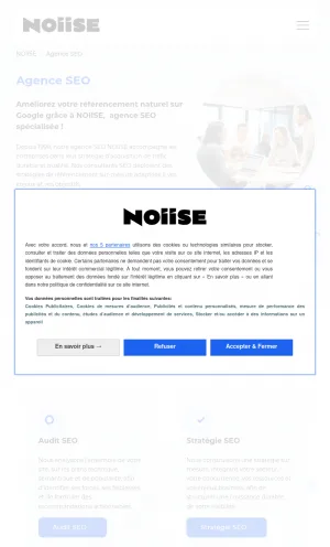 NOIISE SEO Agency in Paris and France screenshot