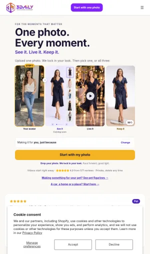 AI Photo to 3D Models and Figurines screenshot
