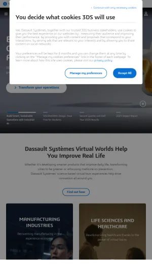 Dassault Systemes 3DEXPERIENCE Platform for Product Lifecycle Management screenshot