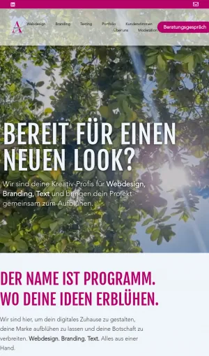 abloom GmbH - Web Design, Branding and Copywriting Agency screenshot