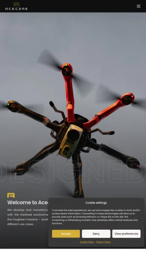 Acecore Technologies High Performance Drone Systems screenshot