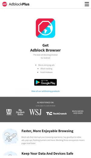 Adblock Plus Ad Blocker and Privacy Protection Tool screenshot