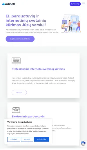 Adisoft Web Development and E-Commerce Solutions screenshot