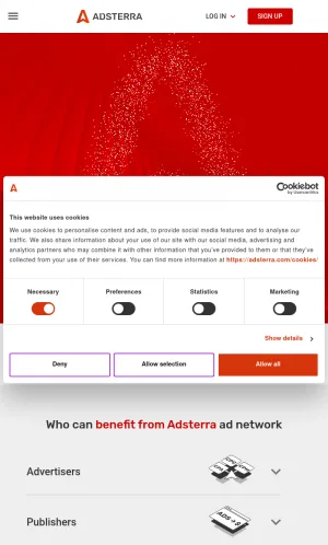 Adsterra Advertising Network screenshot