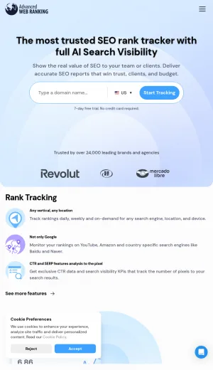Advanced Web Ranking screenshot