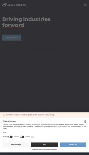 Agile Robots: AI Robotics and Industrial Automation screenshot