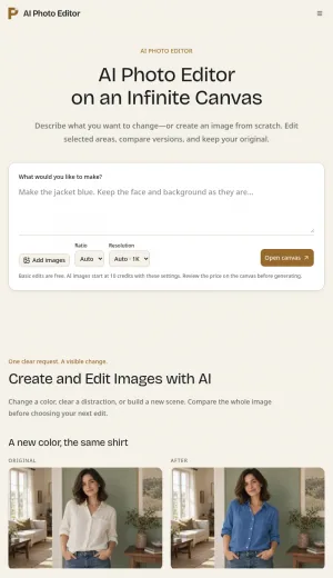 AI Photo Editor for Image Editing and Generation screenshot