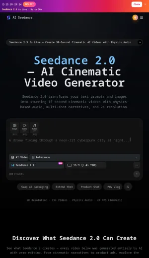 AI Seedance Video Generator screenshot