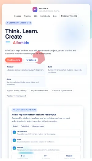 AI Learning for Students and Schools screenshot