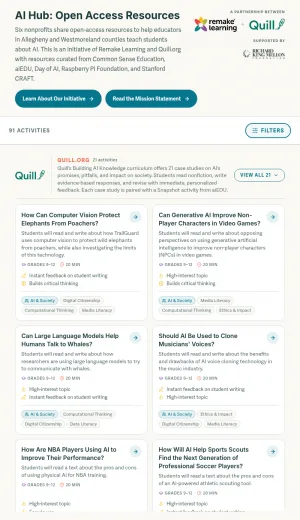 AI Teaching Resources Hub for Educators screenshot