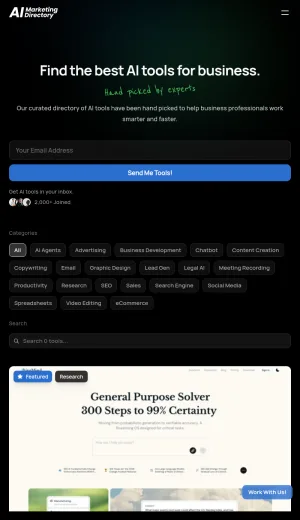 AI Marketing Tools Directory screenshot