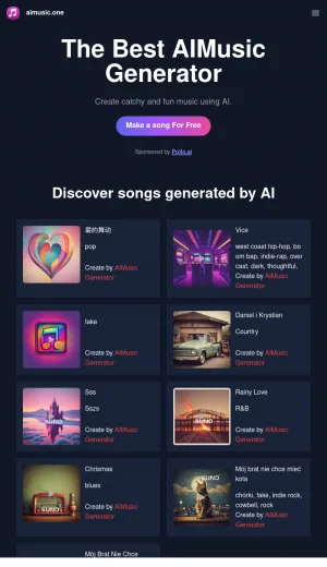 AI Music Generator for Original Songs and Instrumentals screenshot