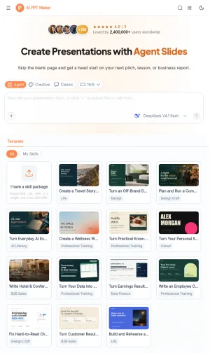 AI Presentation Maker for Editable Slide Decks screenshot