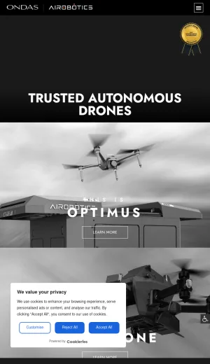 Airobotics Autonomous Drone Systems for Infrastructure and Security screenshot