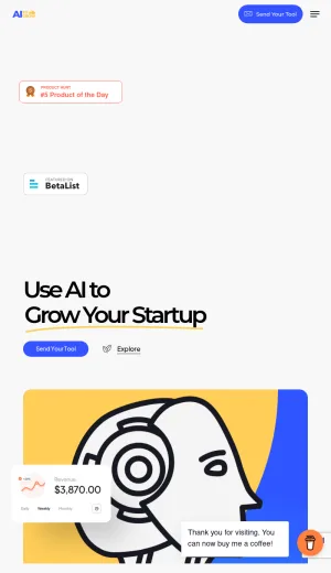AI Tools Directory for Startup Growth screenshot