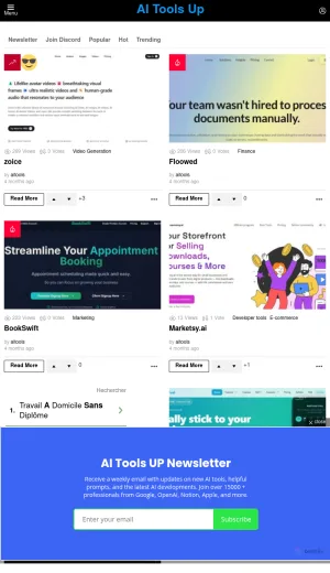 AI Tools Up Directory screenshot