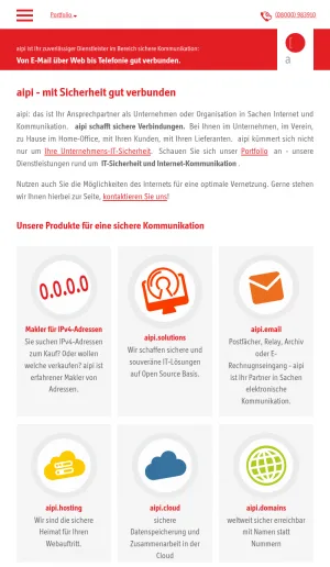 Aipi Secure Communication and IT Services screenshot