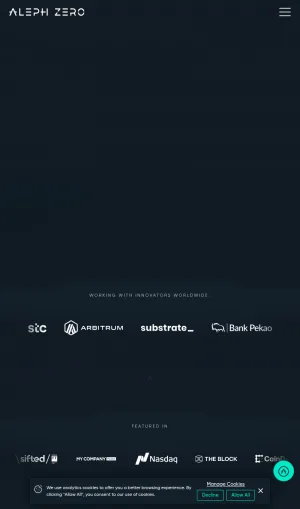 Aleph Zero Blockchain Network screenshot