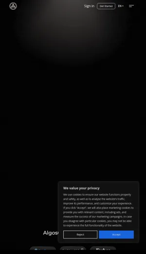 AlgosOne AI Trading Platform for Crypto, Forex, and Stocks screenshot