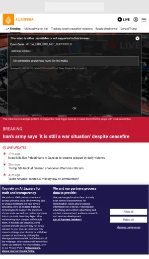 Al Jazeera English News, Analysis, and Multimedia Journalism screenshot