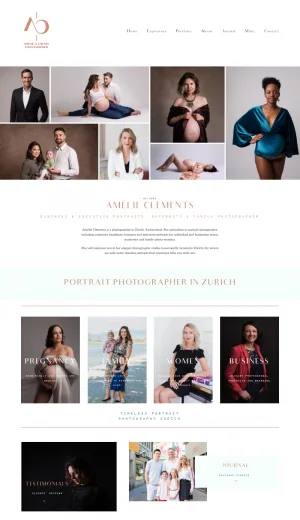 Amelie Clements Portrait Photography in Zurich screenshot