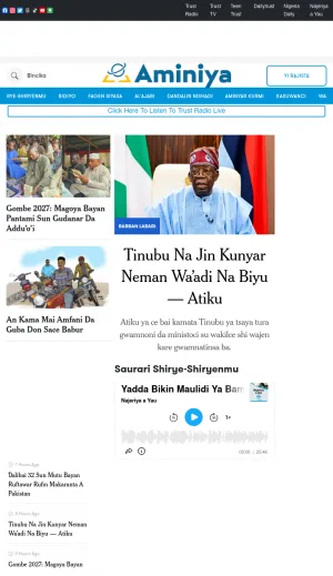 Aminiya Hausa News and Current Affairs screenshot