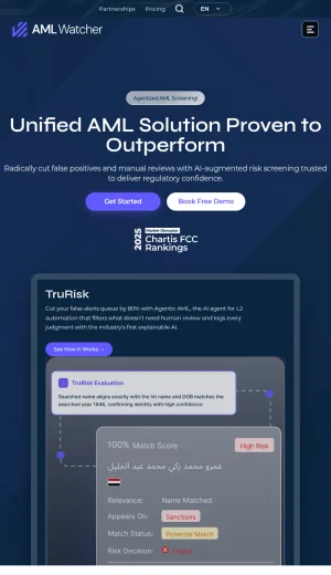 AML Watcher AI Compliance Software screenshot