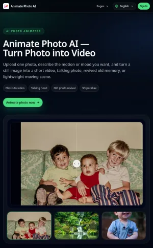 Animate Photo AI for Photo Animation and Image to Video screenshot