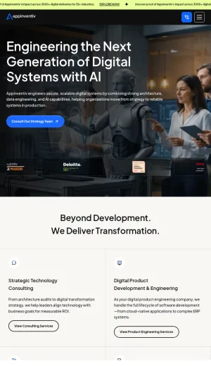 Appinventiv Digital Product Engineering and Consulting screenshot