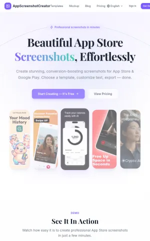 App Store and Google Play Screenshot Creator screenshot