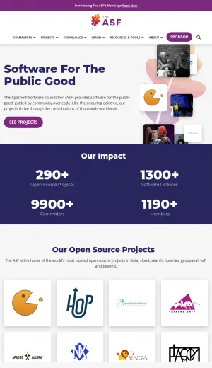 Apache Software Foundation screenshot