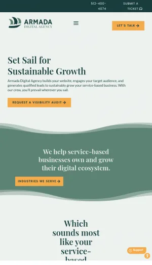 Armada Digital Agency for Service Business Marketing screenshot