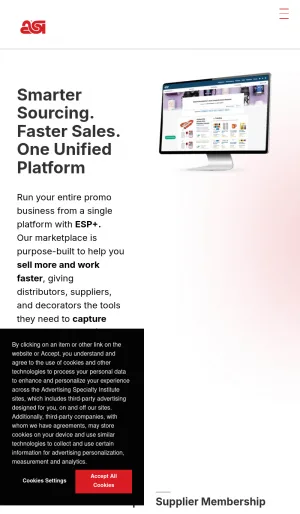 Advertising Specialty Institute for Promotional Products Professionals screenshot