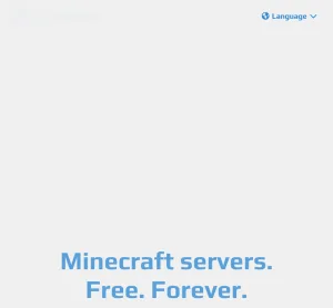 Aternos Free Minecraft Server Hosting screenshot