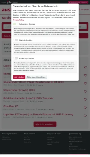 Part-Time and Temporary Jobs in Switzerland screenshot