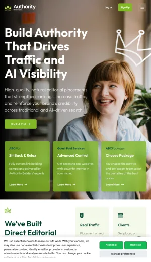 Authority Builders Co. Link Building and Digital PR Agency screenshot
