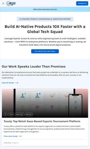 Auxano Global Services - AI Software and IT Consulting screenshot