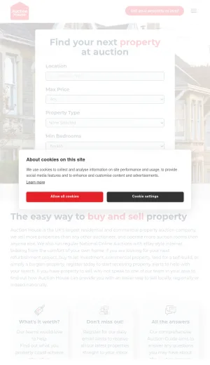 Auction House UK Property Auctions screenshot