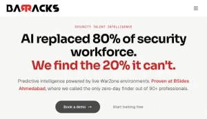Barracks Security Talent Intelligence Platform screenshot
