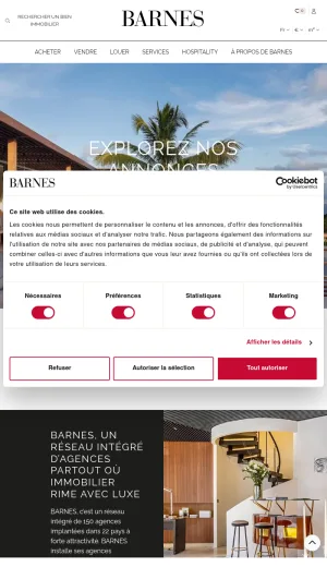 Barnes International Luxury Real Estate Sales and Rentals screenshot