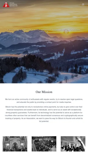 Bitcoin Association Switzerland screenshot