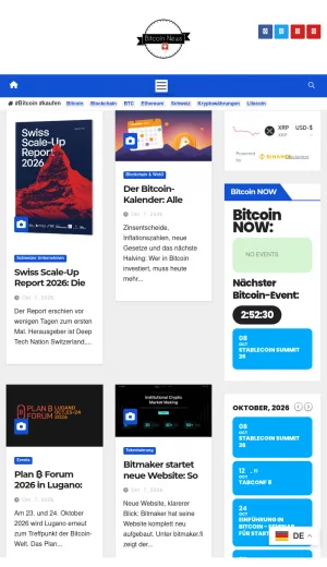 Bitcoin Switzerland News screenshot