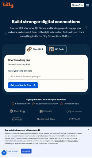 Bitly Link Management and QR Code Platform screenshot