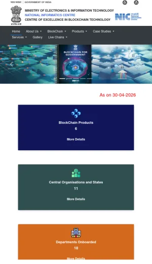 Centre of Excellence in Blockchain Technology screenshot