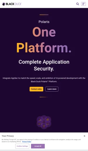 Black Duck Application Security Platform screenshot