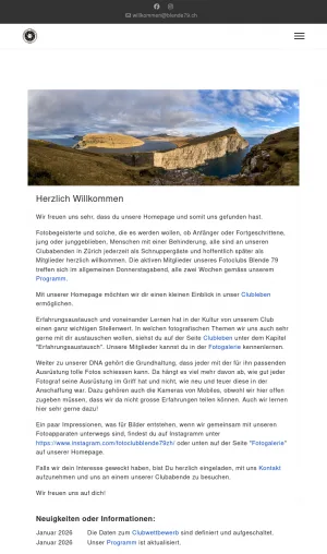 Fotoclub Blende 79 Zurich Photography Club screenshot