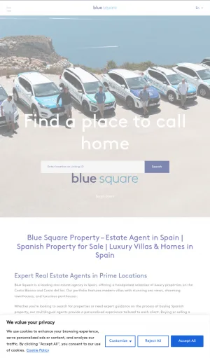Blue Square Spanish Real Estate Agency screenshot